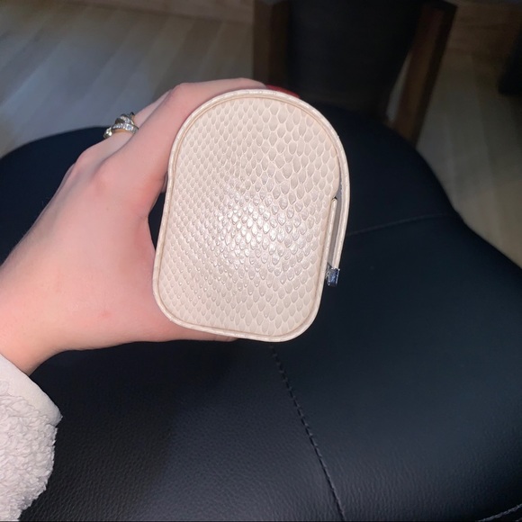 JimmyChoo Ivory Snakeskin Hardshell SunglassesCase - Picture 7 of 8